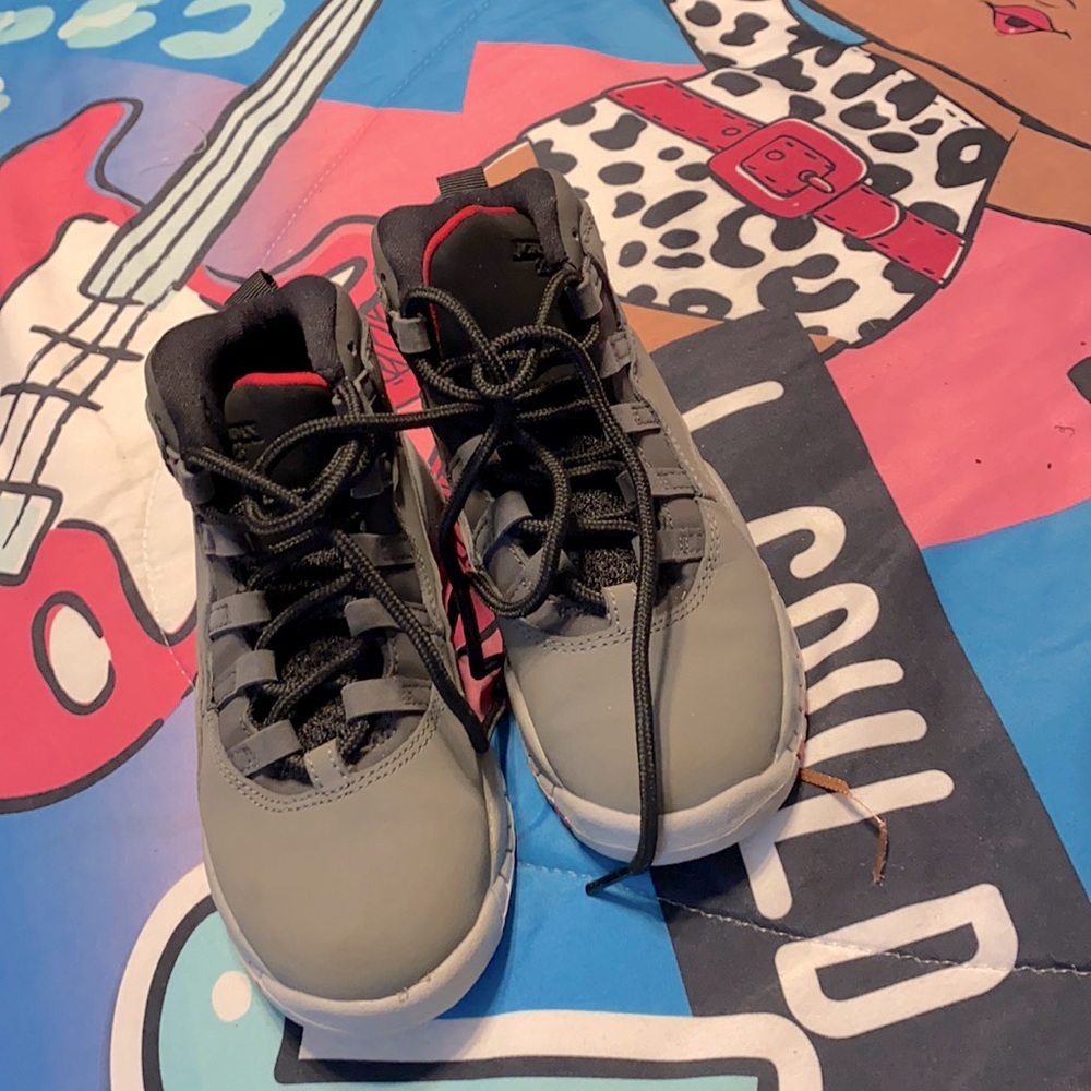 Air Jordans pink & grey toddler